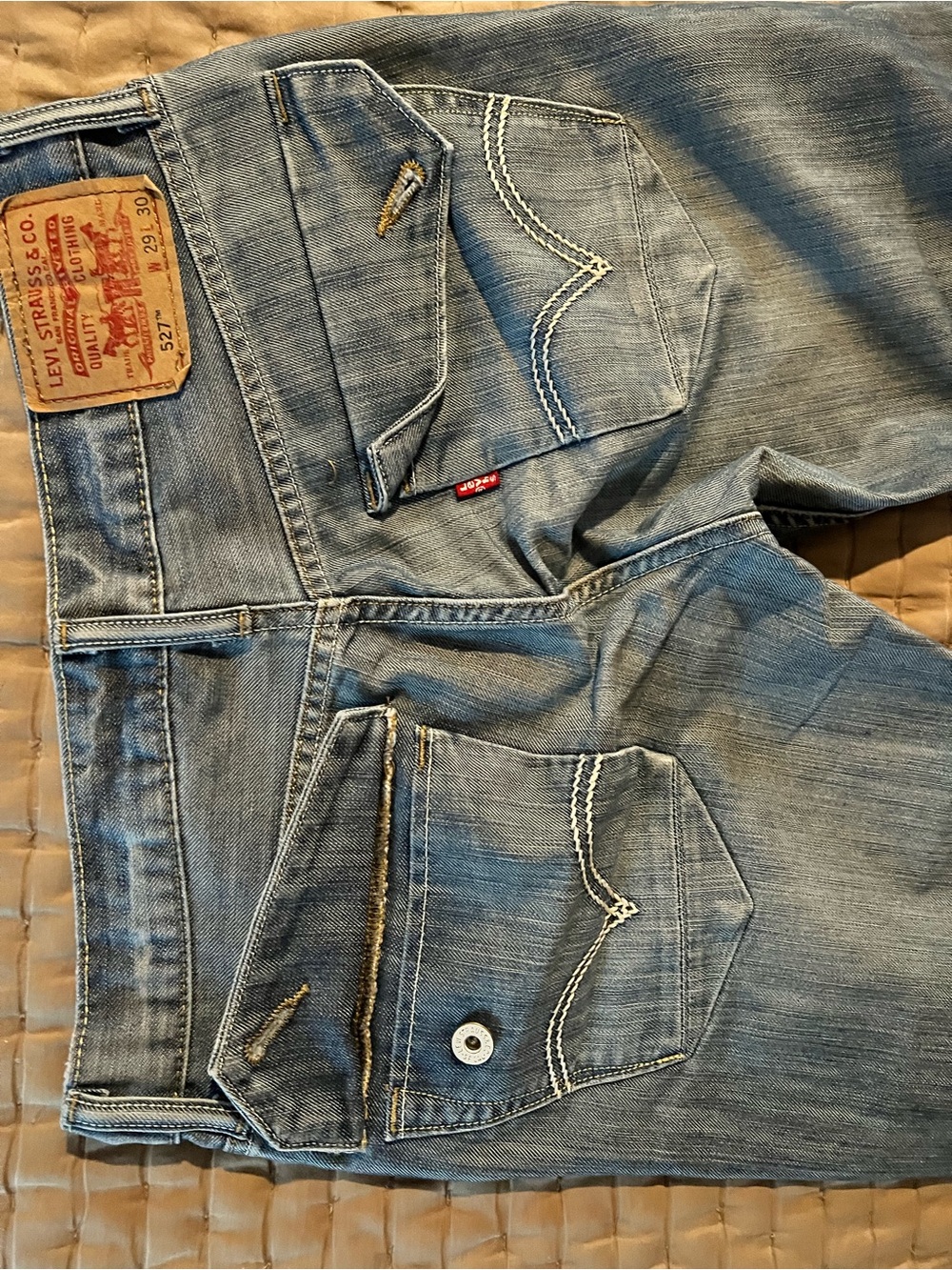 Levi's 527 Men's Medium Blue Bootcut Leg Jeans 29 x 30 - Picture 6 of 8